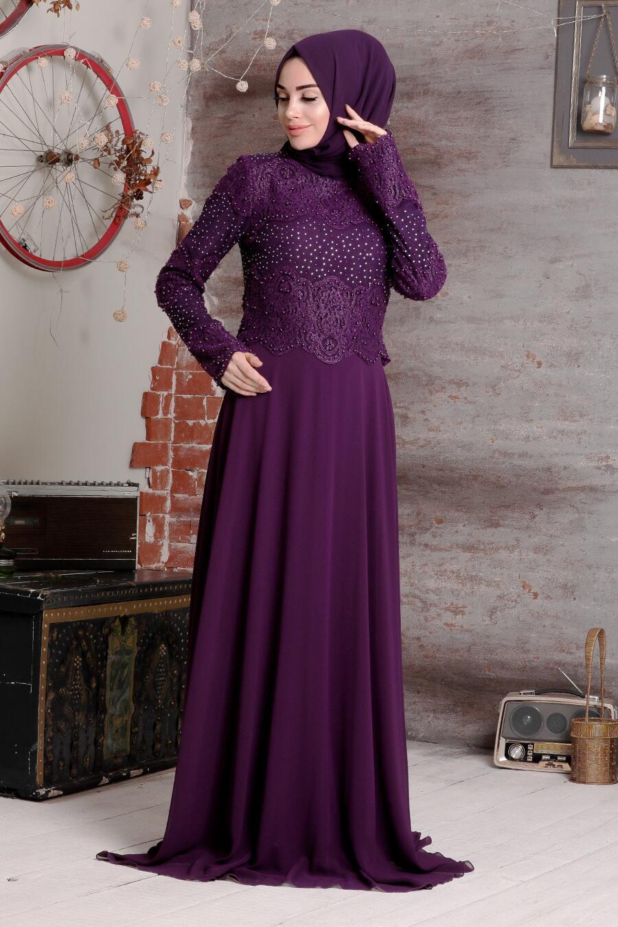 plum evening gowns