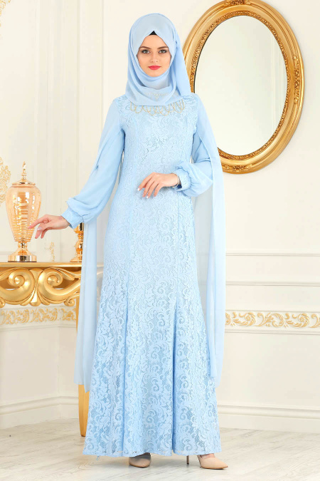 baby blue dresses hijab