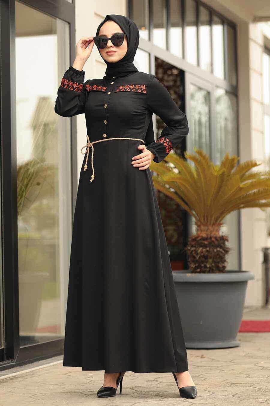  Noir  Neva Style Robe  Hijab  4285S Tesetturisland com