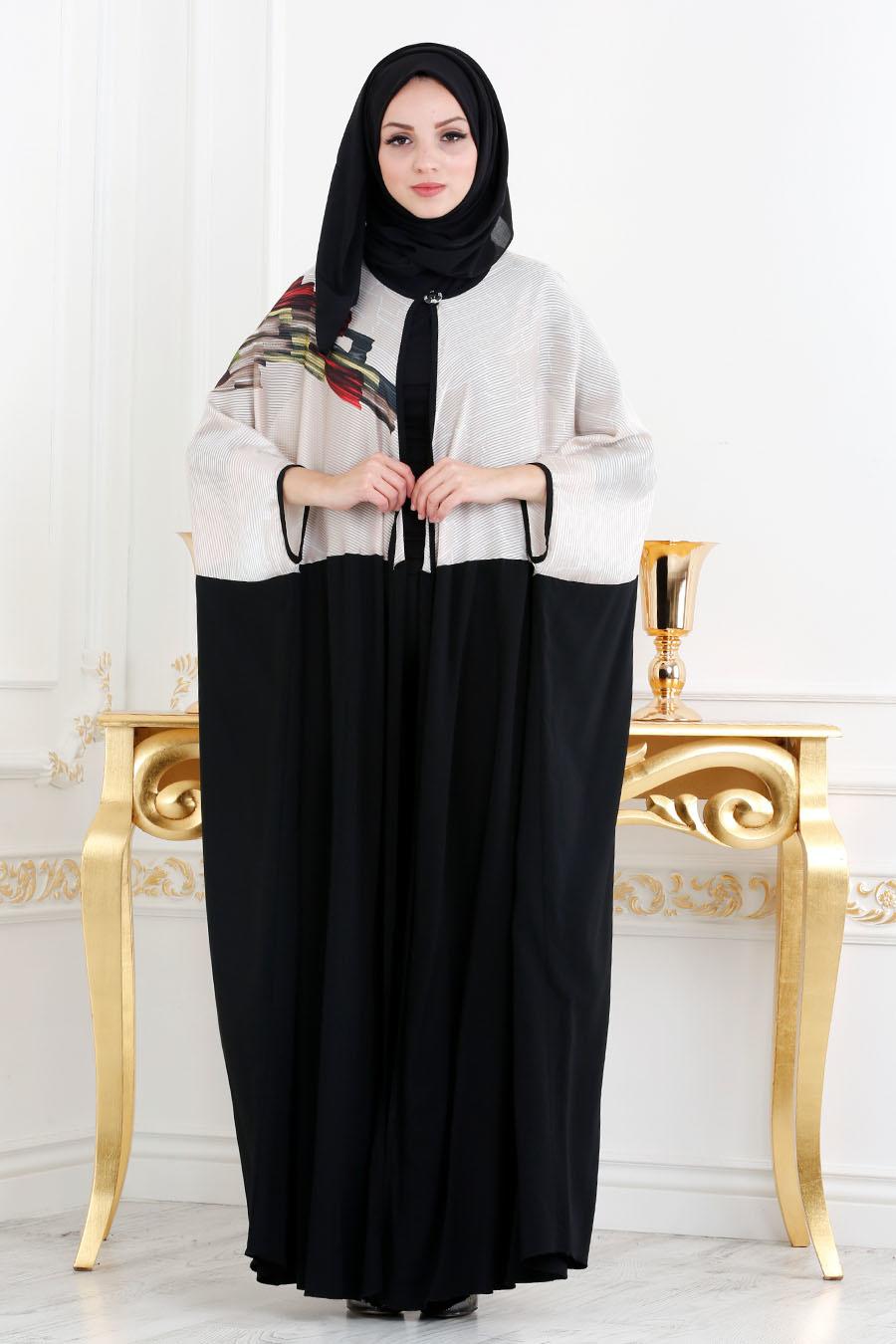  Rose  Poudr  Nayla Collection Abaya  Turque 1484PD 