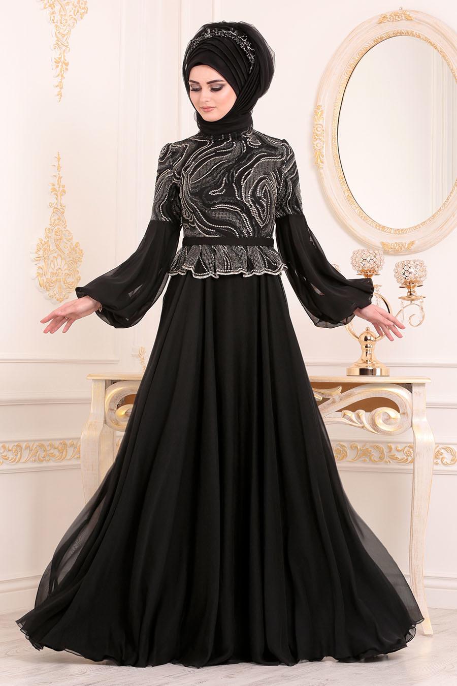 Tesetturlu Abiye Elbise Tesetturlu Abiye Elbise Balon Kollu Gri Tesettur Abiye Elbise 38 Muslimah Fashion Outfits Muslim Fashion Dress Long Dress Fashion